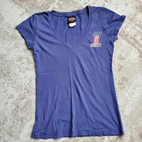 Harley-Davidson Smoky Mountain Gatlinburg Navy Womens SZ M - Picture 1 of 8